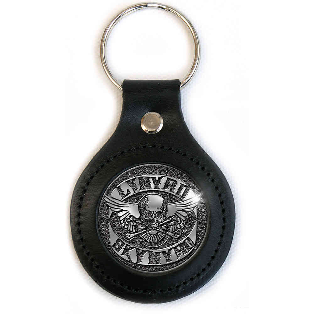 Lynyrd Skynyrd - Biker Logo Sleutelhanger - Zwart/Zilverkleurig